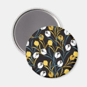 Elegant Tulip Floral Pattern  マグネット (正面/裏面)