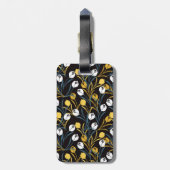 Elegant Tulip Floral Pattern ラゲッジタグ (裏面縦)