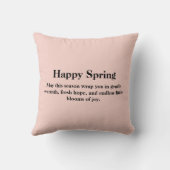 Elegant Tulip Joy Spring Throw Pillow クッション (裏面)