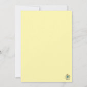 Elegant Tulip Simple Botanical Wedding 招待状 (裏面)