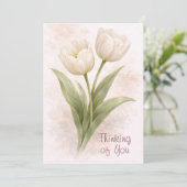 Elegant Tulips Thinking Of You Card シーズンカード (スタンド正面)