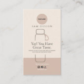 Elegant Tumbler Care Instructions Custom Than you 名刺 (正面)