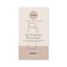 Elegant Tumbler Care Instructions Custom Than you