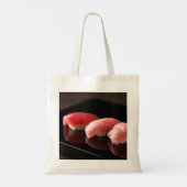 Elegant Tuna Sushi Trio Tote Bag トートバッグ (裏面)
