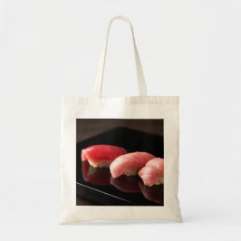 Elegant Tuna Sushi Trio Tote Bag トートバッグ