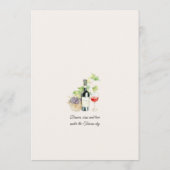 Elegant Tuscany Wedding Menu Italian Villa Dinner メニュー (裏面)