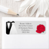 Elegant Tuxedo and Wedding Dress Custom ラベル (インサイチュ)