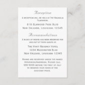 Elegant Two Hearts Catholic Wedding  エンクロージャーカード (裏面)