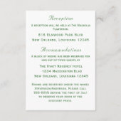 Elegant Two Hearts Catholic Wedding  エンクロージャーカード (裏面)