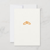 Elegant Two Hearts Catholic Wedding  出欠カード (裏面)