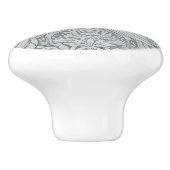 Elegant Two Peacocks Romance, Winter Art, Morris セラミックノブ (側面)