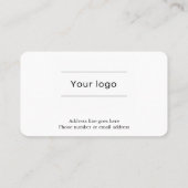 Elegant Typography Coffee Loyalty Card ロイヤリティカード (裏面)