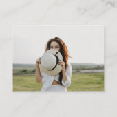 Elegant Typography Collage Fund QR CODE Graduation エンクロージャーカード (裏面)