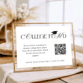 Elegant Typography Collage Fund QR CODE Graduation ポスター