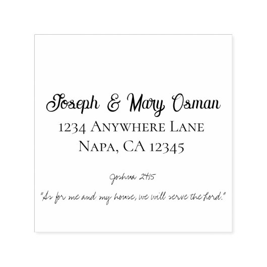 Elegant Typography Customizable Faith Scripture  セルフインキングスタンプ (デザイン)