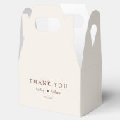 Elegant Typography Minimal Floral Wedding フェイバーボックス (オープン)