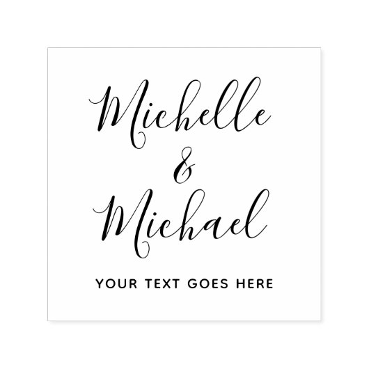 Elegant Typography Script Name Text Template セルフインキングスタンプ (デザイン)