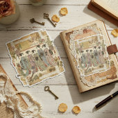 Elegant Ukiyoe Collage Art – Vintage JP Beauty シール