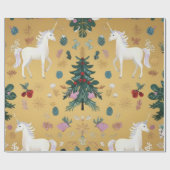 Elegant Unicorn Wrapping Paper  ラッピングペーパー (フラット)