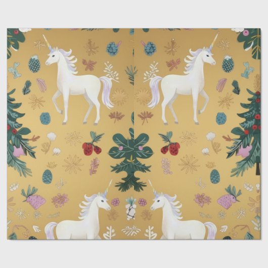 Elegant Unicorn Wrapping Paper  ラッピングペーパー (シーム)