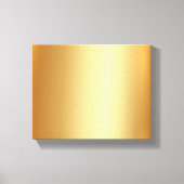 Elegant Upload Your Photo on Gold Background Small キャンバスプリント (正面)