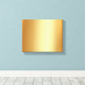 Elegant Upload Your Photo on Gold Background Small キャンバスプリント (インサイチュ (ウッドフロア))