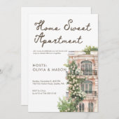 Elegant Urban Apartment Housewarming 招待状 (正面/裏面)