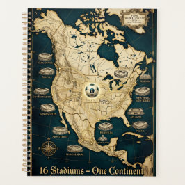 Elegant USA Mexico Canada Host Cities Fine Art プランナー手帳