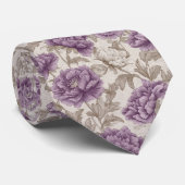 Elegant Valentine Gifts For Boyfriend Peonies ネクタイ (ロール)