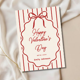Elegant Valentine’s Day Personalized Greeting Card シーズンカード