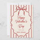 Elegant Valentine’s Day Personalized Greeting Card シーズンカード (正面)