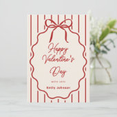 Elegant Valentine’s Day Personalized Greeting Card シーズンカード (スタンド正面)