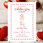 Elegant  Valentine's day party  招待状