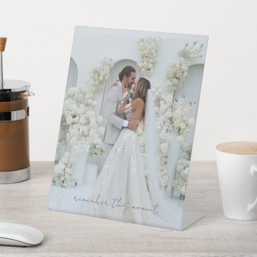 Elegant Valentine's Day Photo Remember This Moment 台座サイン (インサイチュ)