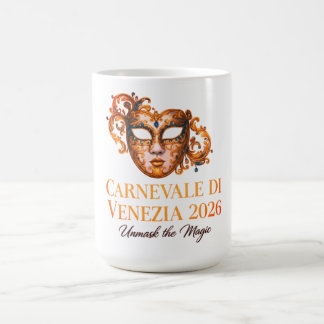 Elegant Venetian Mask Ceramic Mug コーヒーマグカップ