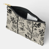 Elegant Vertical Garden Reverie Floral アクセサリーポーチ (見開き)