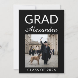 Elegant Veterinary Medicine Graduation Party 招待状