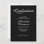 Elegant Veterinary Medicine Graduation Party 招待状 (裏面)