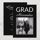 Elegant Veterinary Medicine Graduation Party 招待状 (正面/裏面)