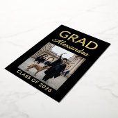 Elegant Veterinary Medicine Graduation Party 箔招待状 (回転した状態)