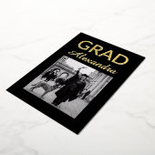 Elegant Veterinary Medicine Graduation Party 箔招待状 (回転した状態)