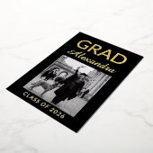 Elegant Veterinary Medicine Graduation Party 箔招待状 (回転した状態)