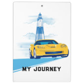 ELEGANT VETTE AUTOMOBILE ART クリップボード (裏面)