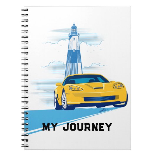 ELEGANT VETTE AUTOMOBILE ART NOTEBOOK ノートブック (正面)