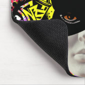 Elegant vibrant urban art Graffiti Spray paint マウスパッド (コーナー)