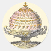 Elegant Victorian Cake Baker's Cornucopia Gateau ラウンドシール (正面)