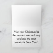 Elegant Victorian Christmas Steam Train シーズンカード (内部)