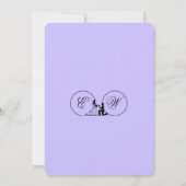 Elegant Victorian Dusty Blue Faux Embossed Rose 招待状 (裏面)