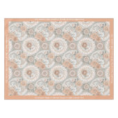Elegant Victorian Floral Vintage Personalized テーブルクロス (正面(横))
