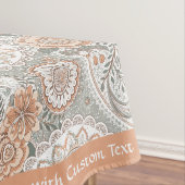 Elegant Victorian Floral Vintage Personalized テーブルクロス (インサイチュ)